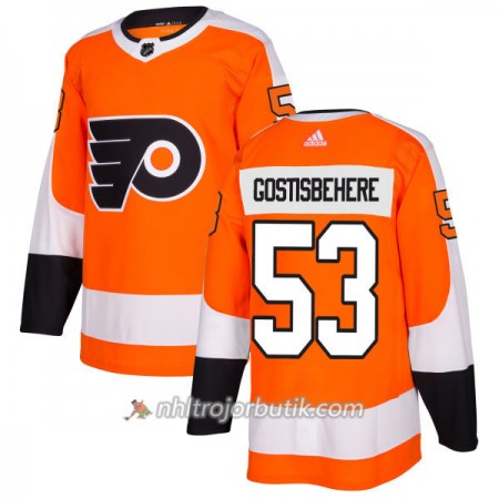 Män Ishockey Philadelphia Flyers Tröja Shayne Gostisbehere 53 Adidas 2017-2018 Orange Authentic